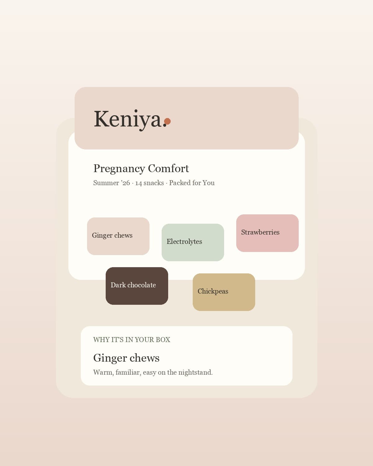 Keniya founding snack box unboxing with Packed for You guide